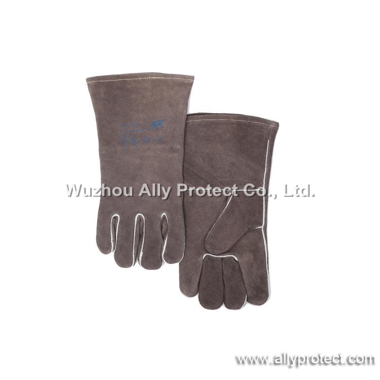 AP-0707 Charcoal-brown Leather Welding Gloves